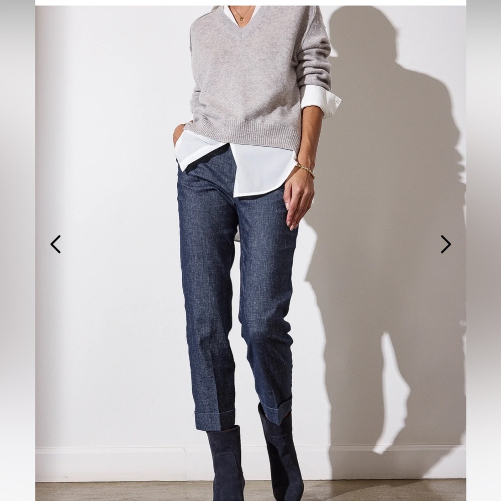 Brochu Walker V-neck layered pullover